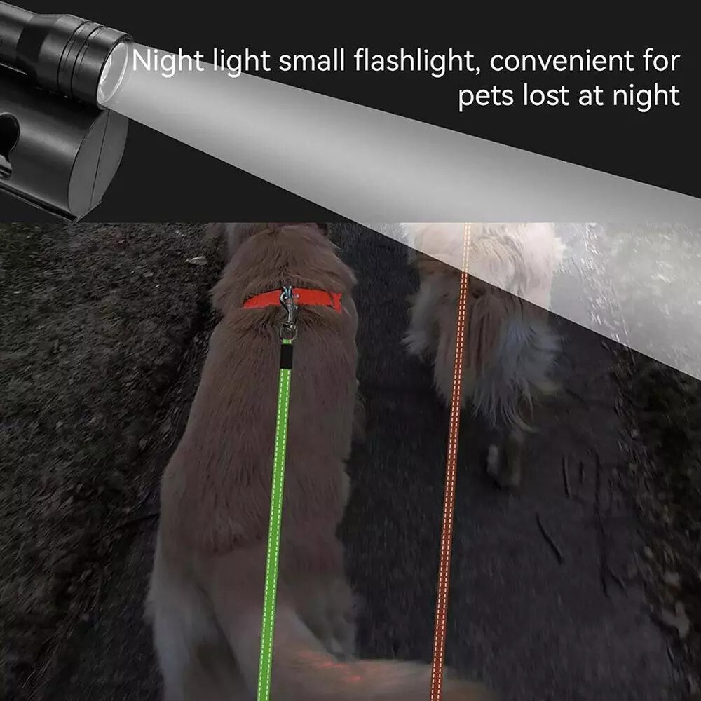 Retractable Dual Pet Leash Lead 360 Swivel Reflective Double Dog Walking Leashes