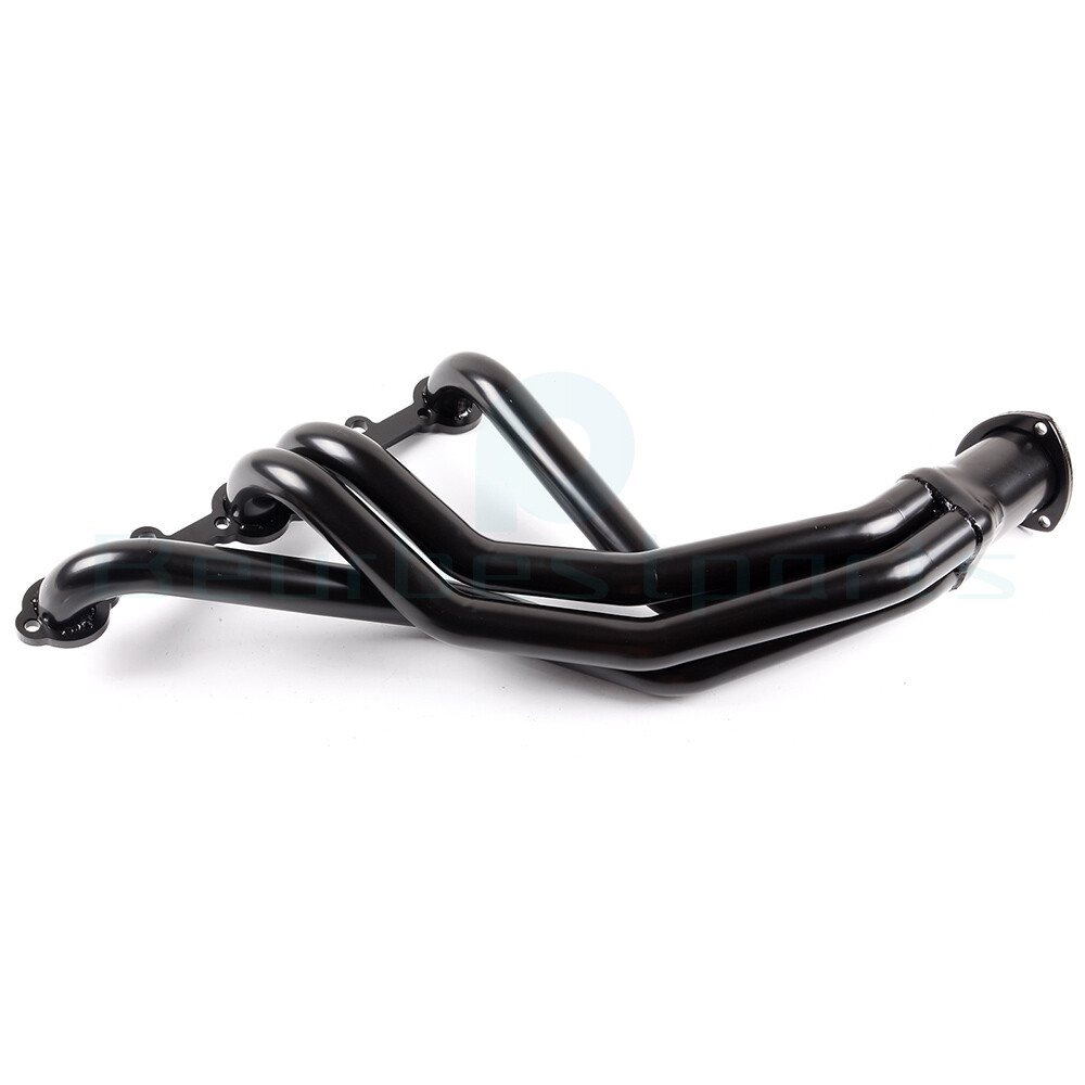 For GMT C/K 5.0L 5.7L SBC 84-91 Long Tube Exhaust Header Manifold Black Painted