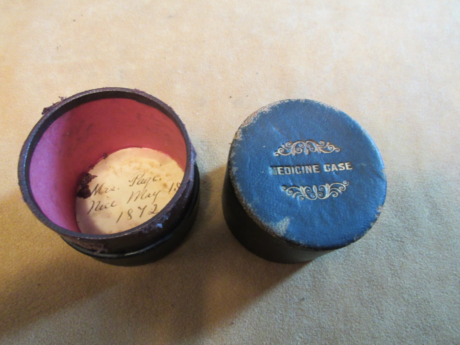 Indian Wars ID'd Medicine Cases 7th Cavalry Soldier Fort Meade Dakota Territory