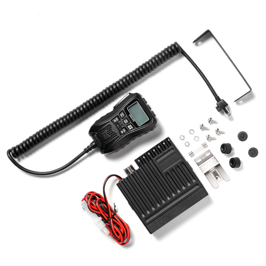 Radioddity CS-47 One Hander CB Radio, LCD Mic with Built-in Speaker, AM/FM