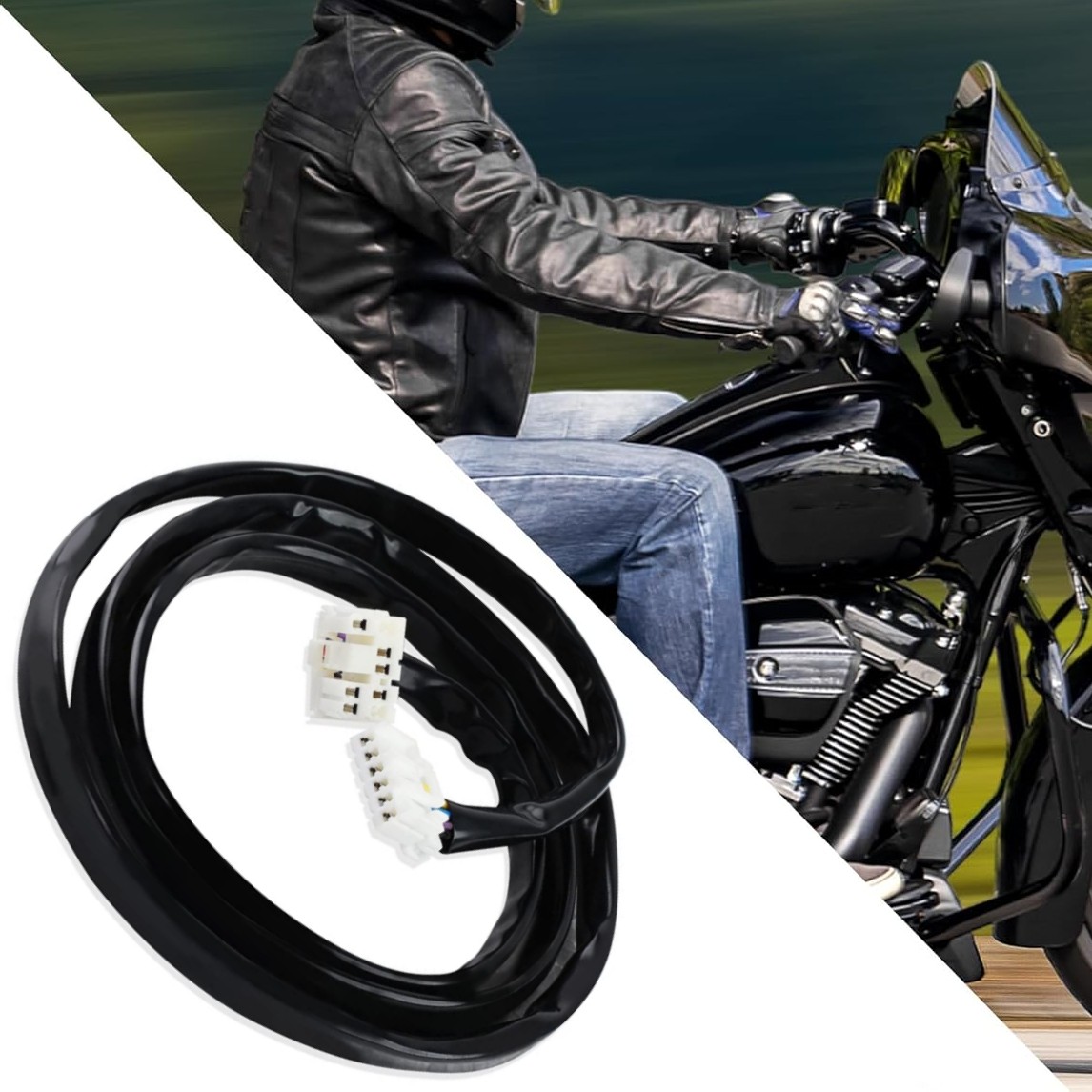 For 1996-2013 Harley Davidson Rear Plug-N-Play Taillight Fender Wiring Harness