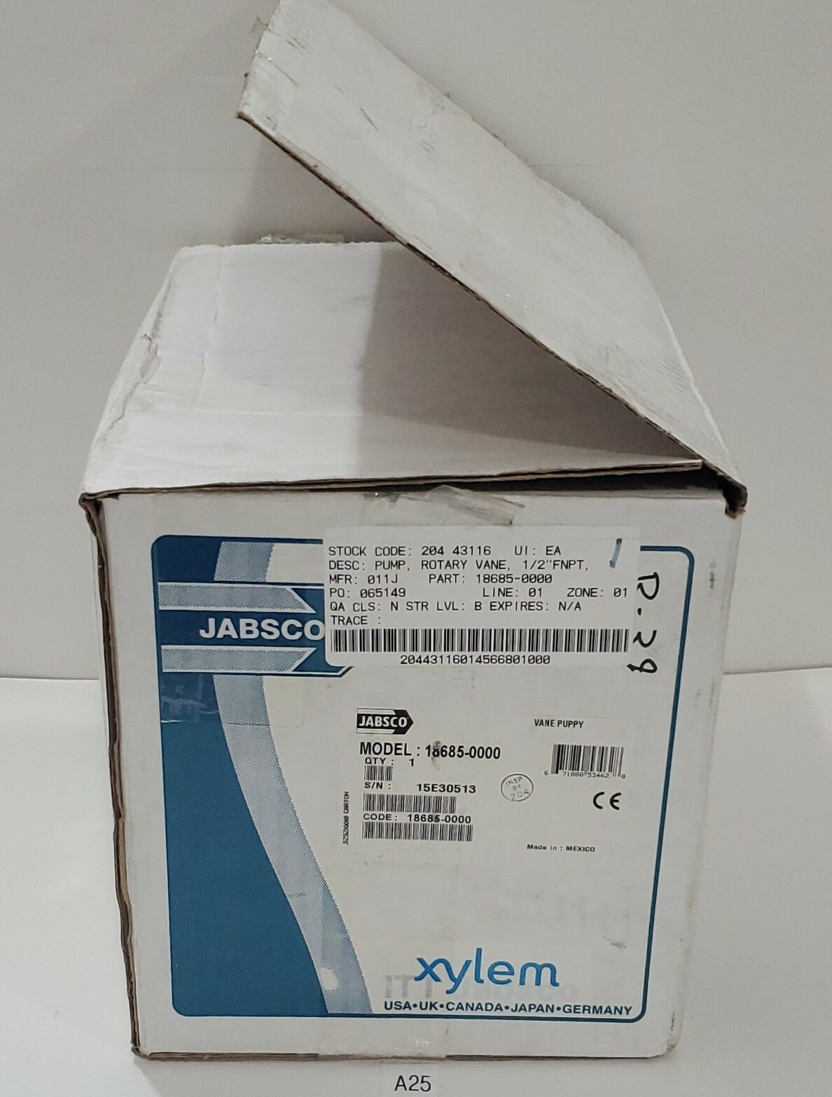 *NEW* Jabsco 18685-0000 Rotary Pump Bronze 1/2" FNPT Vane Puppy + Warranty!