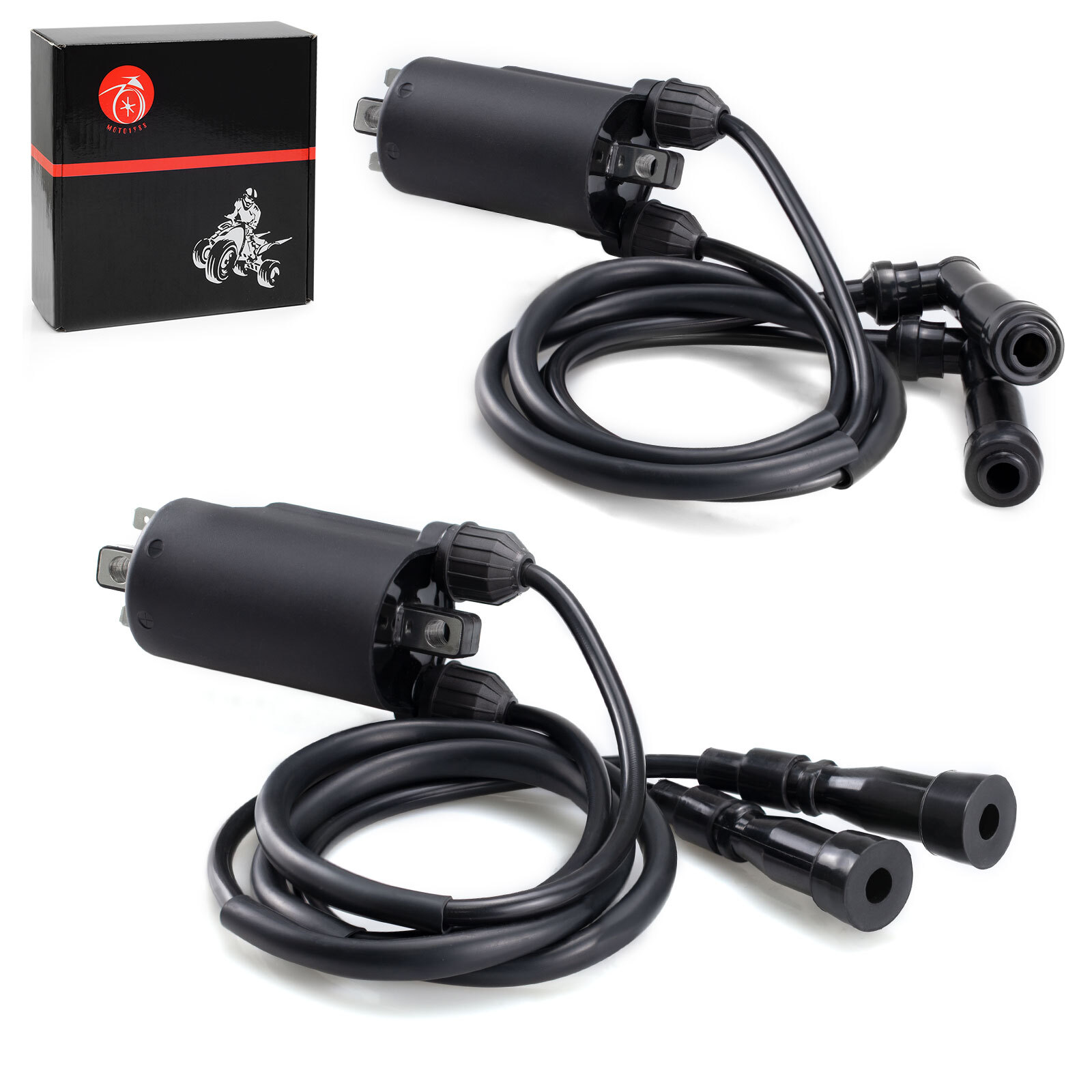 2x Ignition Coils W/ Wire For Honda Nighthawk CB650,Goldwing 1100 GL1100, GL1200