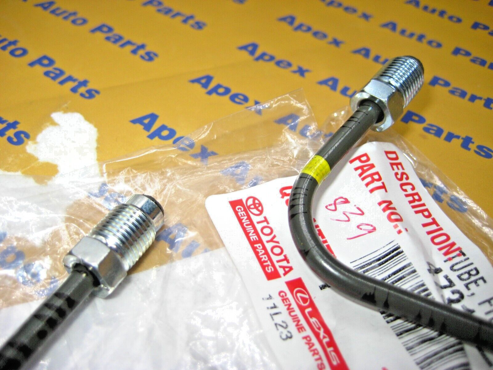 Toyota Tacoma Right and Left Front Brake Line Tubes Metal OEM 2005-2011