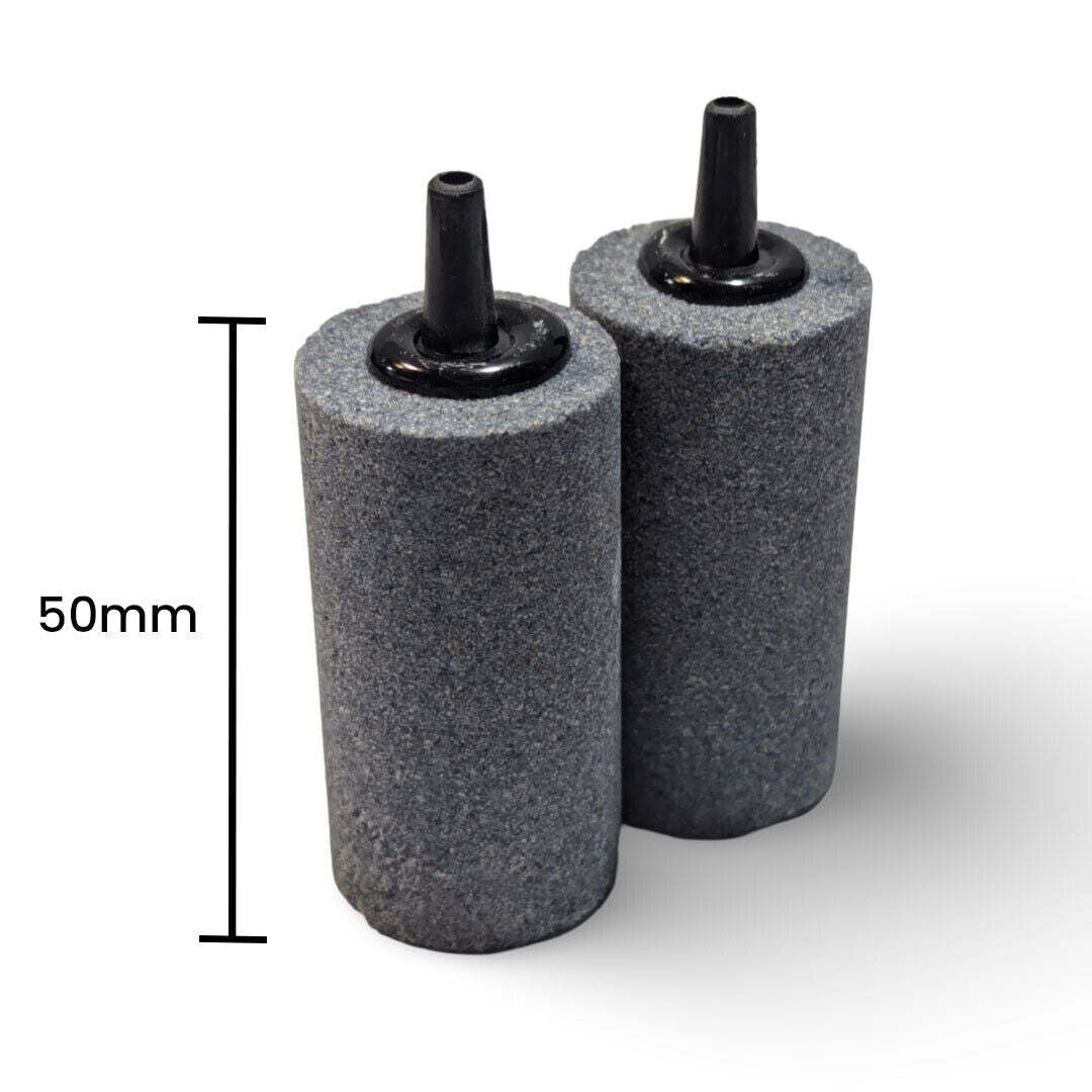 25x50mm 2" Cylinder Ceramic Air Stone for Fish Tank Pond Aquarium Diffuser