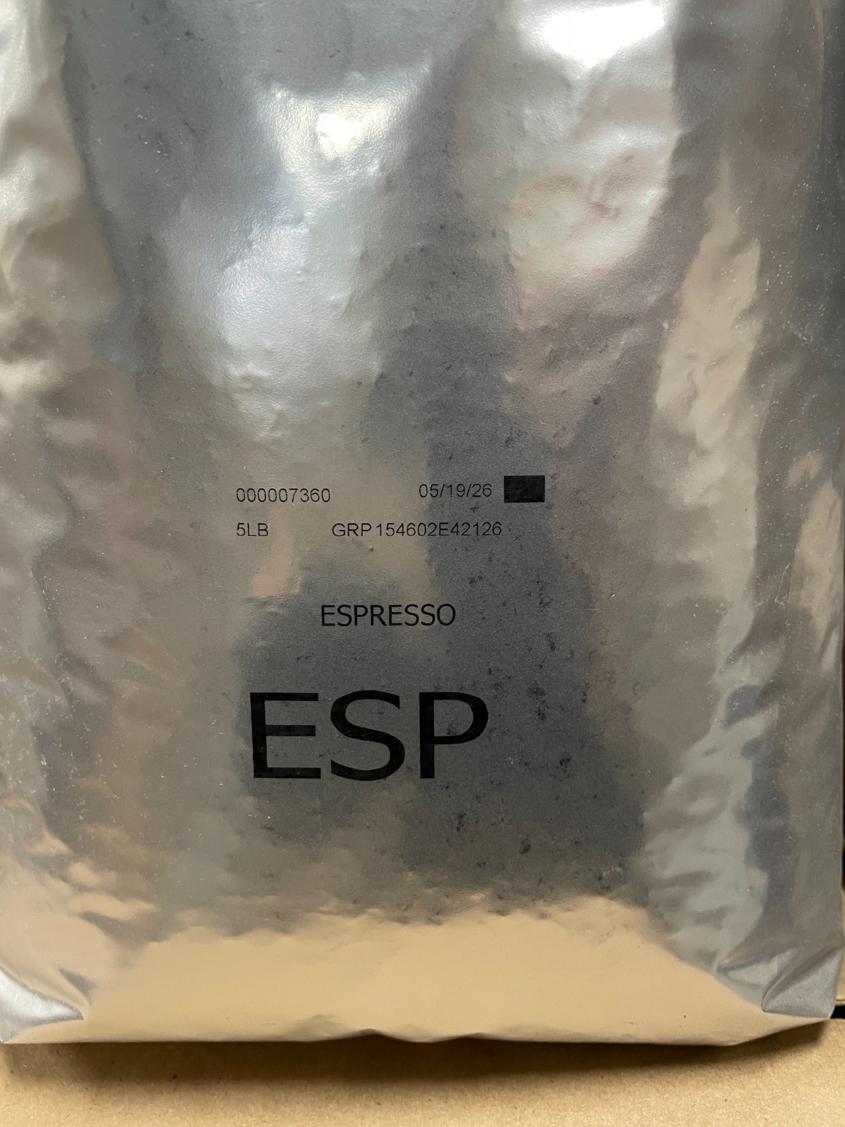 Starbucks Espresso 5Lb Bag, Best By 05/2026