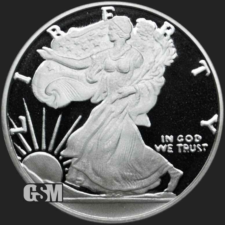 1 - 1/4 oz .999 FINE Silver Round - Walking Liberty Design GSM - BU - PRESALE
