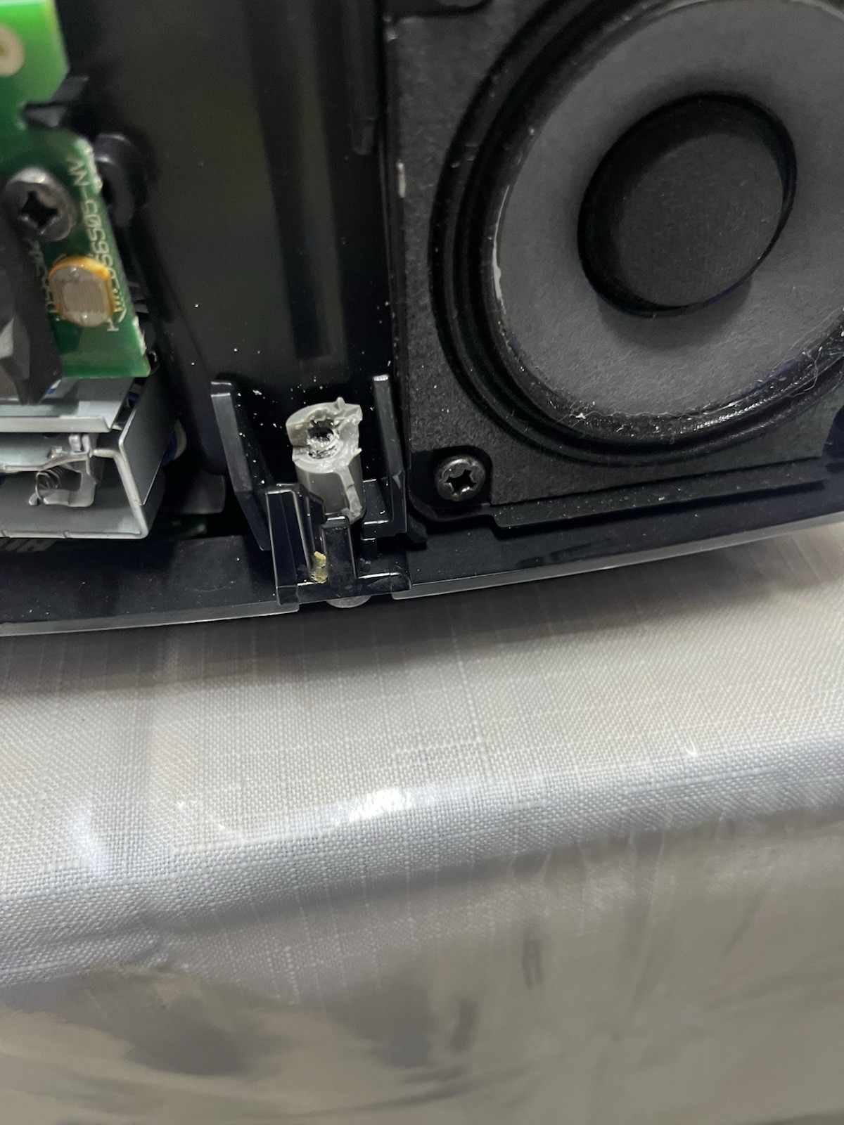 Bose Wave Music System Clock Radio CD/AM FM Silver Remote Control Read See Pics