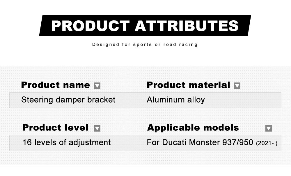 For Ducati Monster 937 2021-2022 Ducabike Ohlins Steering Damper & Mounting Kit
