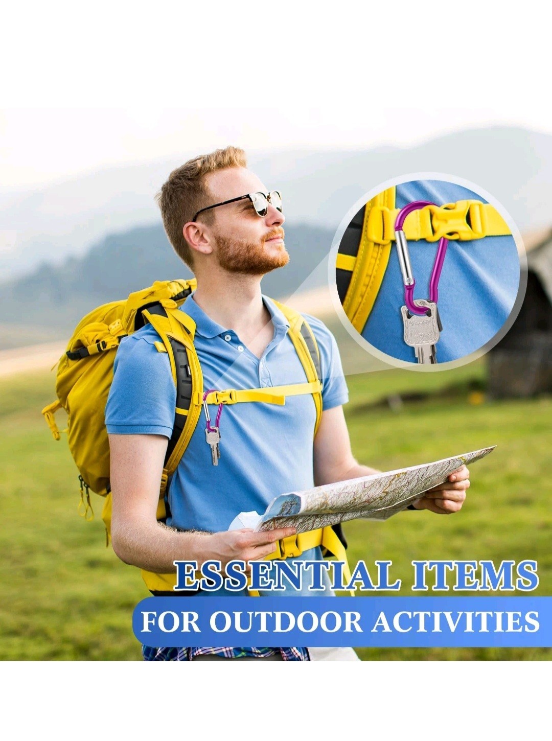 30 Pcs 2" Carabiner Bulk Spring Snap Hooks Bulk Aluminum Alloy Clip Multi Color.