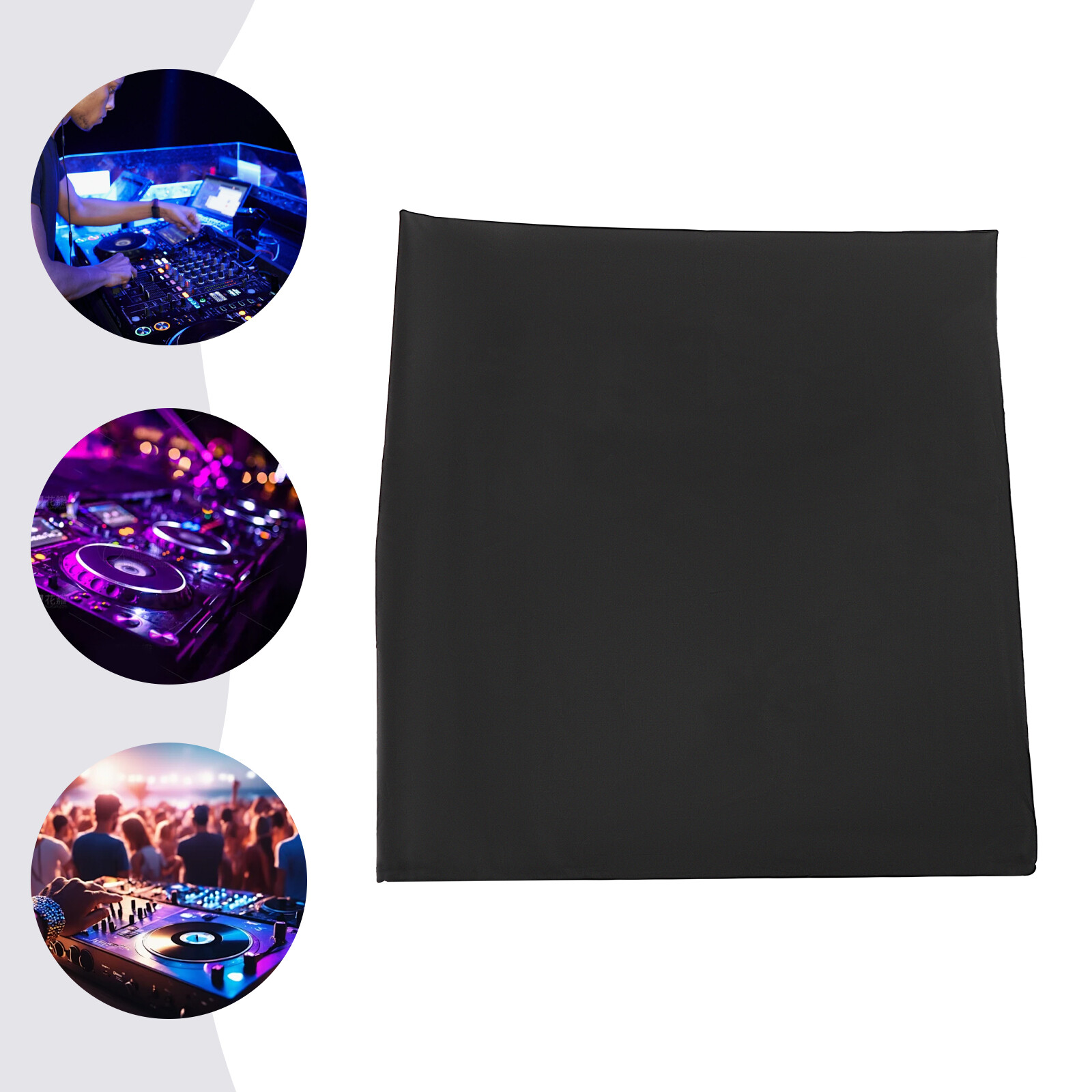 DJ Display Stand Scrim DJ Facade Event Booth Cover DJ Stand Decorative Black NEW