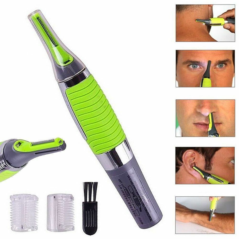 Hot Men Nose Ear Face Neck Eyebrow Hair Mustache Beard Trimmer Shaver Clipper