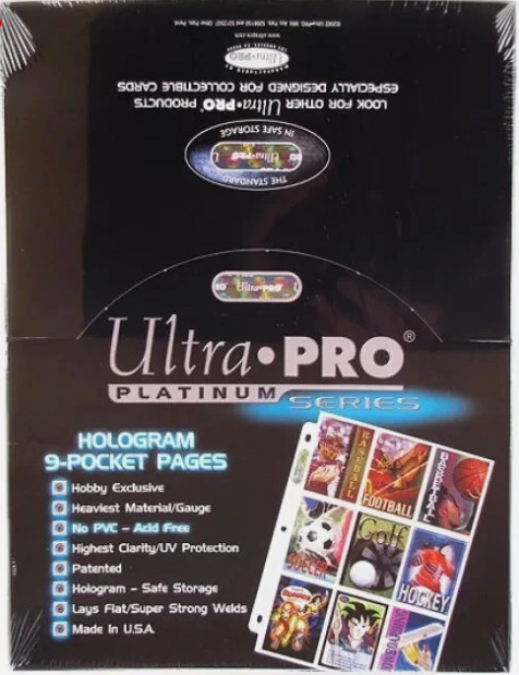 300 Ultra Pro Platinum Pages - 3 Boxes of 100ct Pages