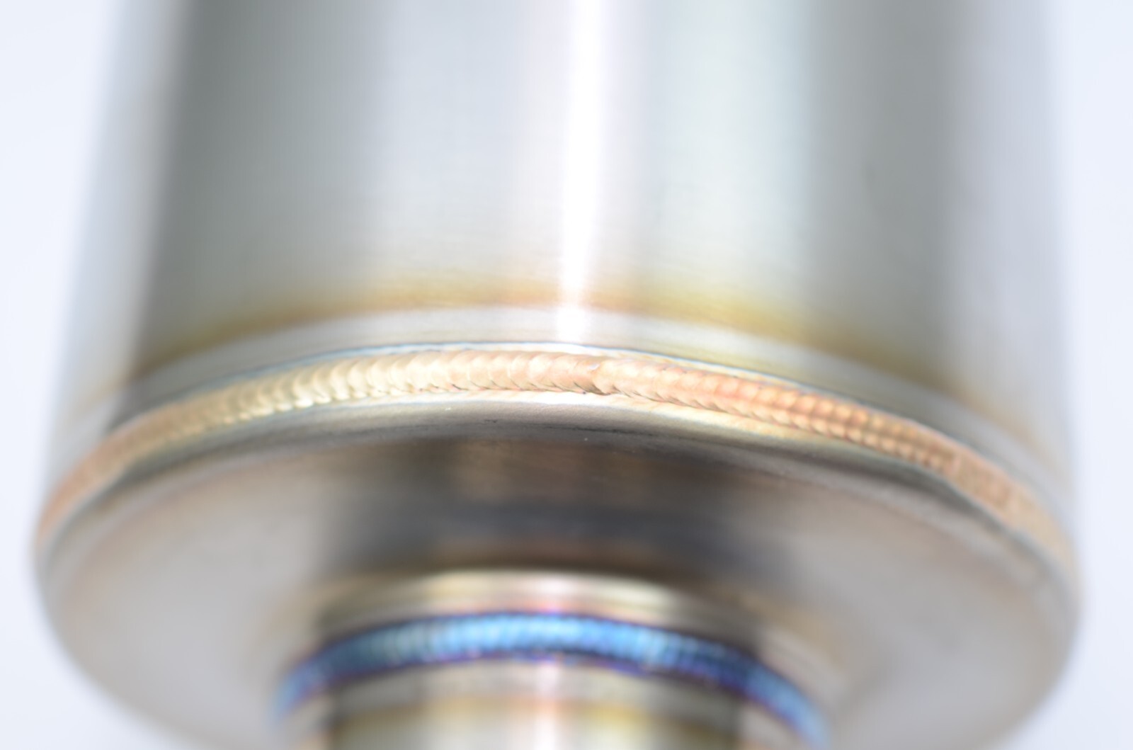 1320 Turn down dolphin muffler stainless steel universal 2.5" inlet 3.5" outlet