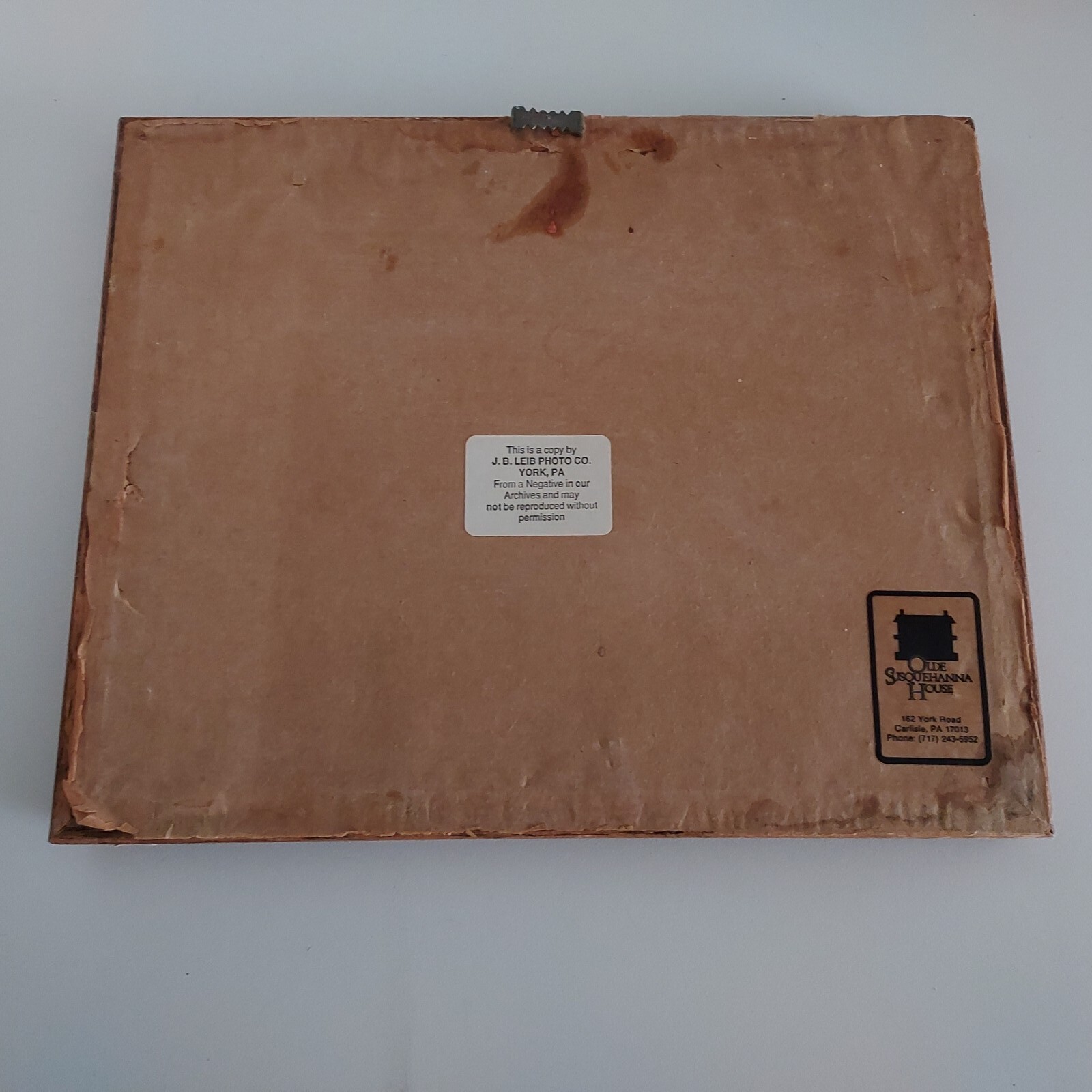 Framed Photo of General Stoneman & Staff at Carlisle Barracks c/1860 Wood Frame