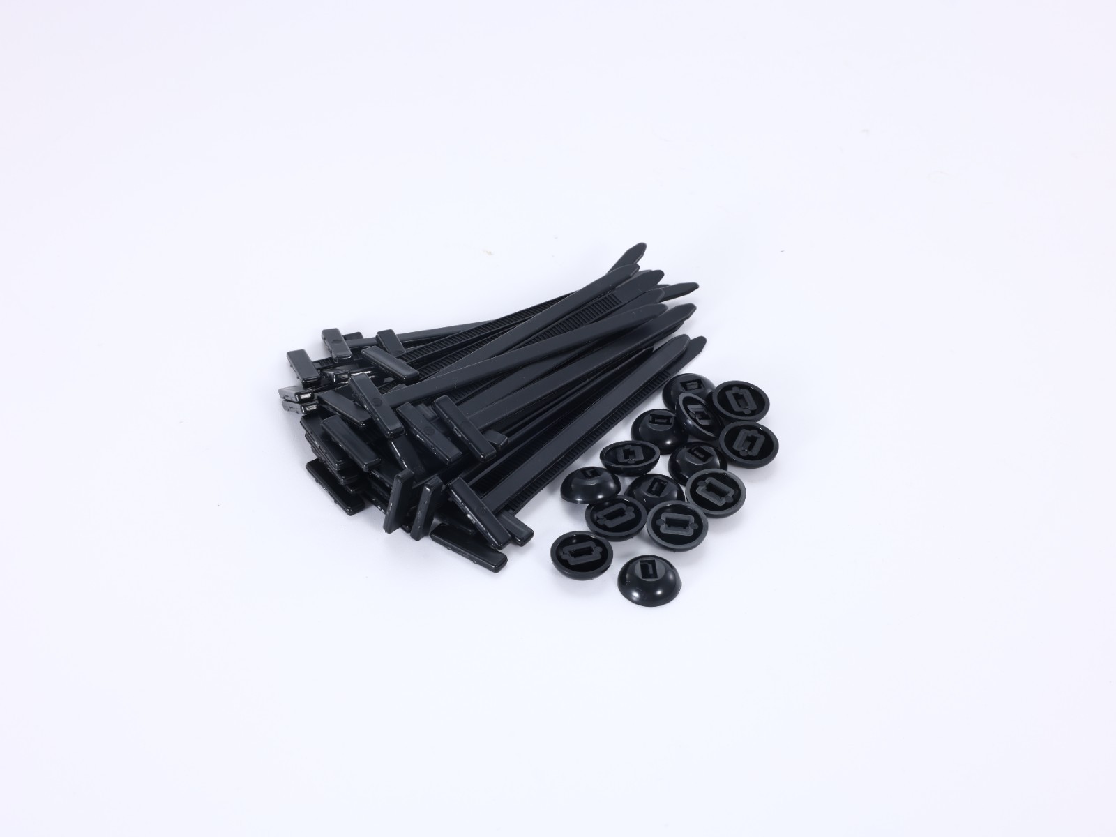 100PCS Nylon Universal Cable Heavy Duty Tie Buckle Self Locking Zip Ties Holder