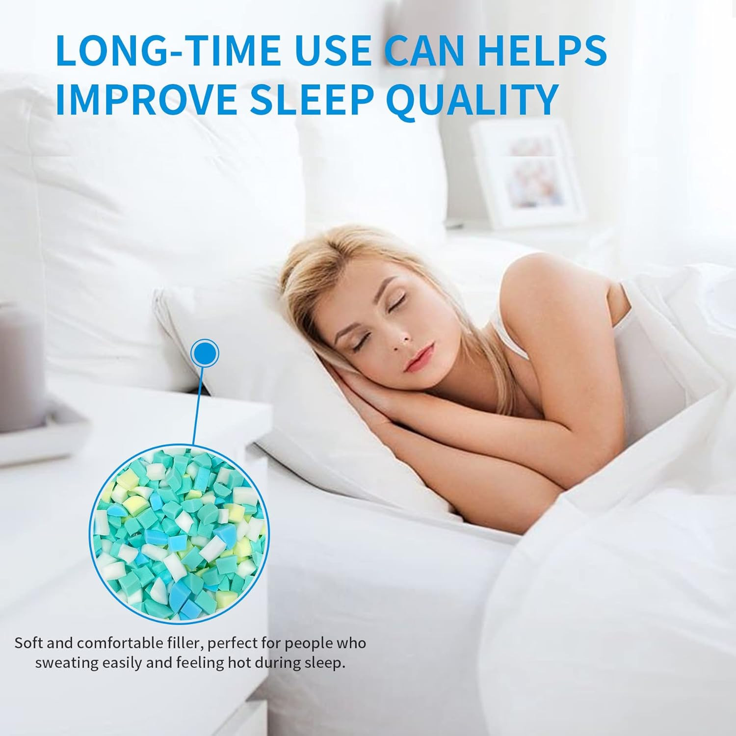 Shredded Memory Foam Filling 10Lbs for Bean Bag Filler, Pillow Stuffing Cushion