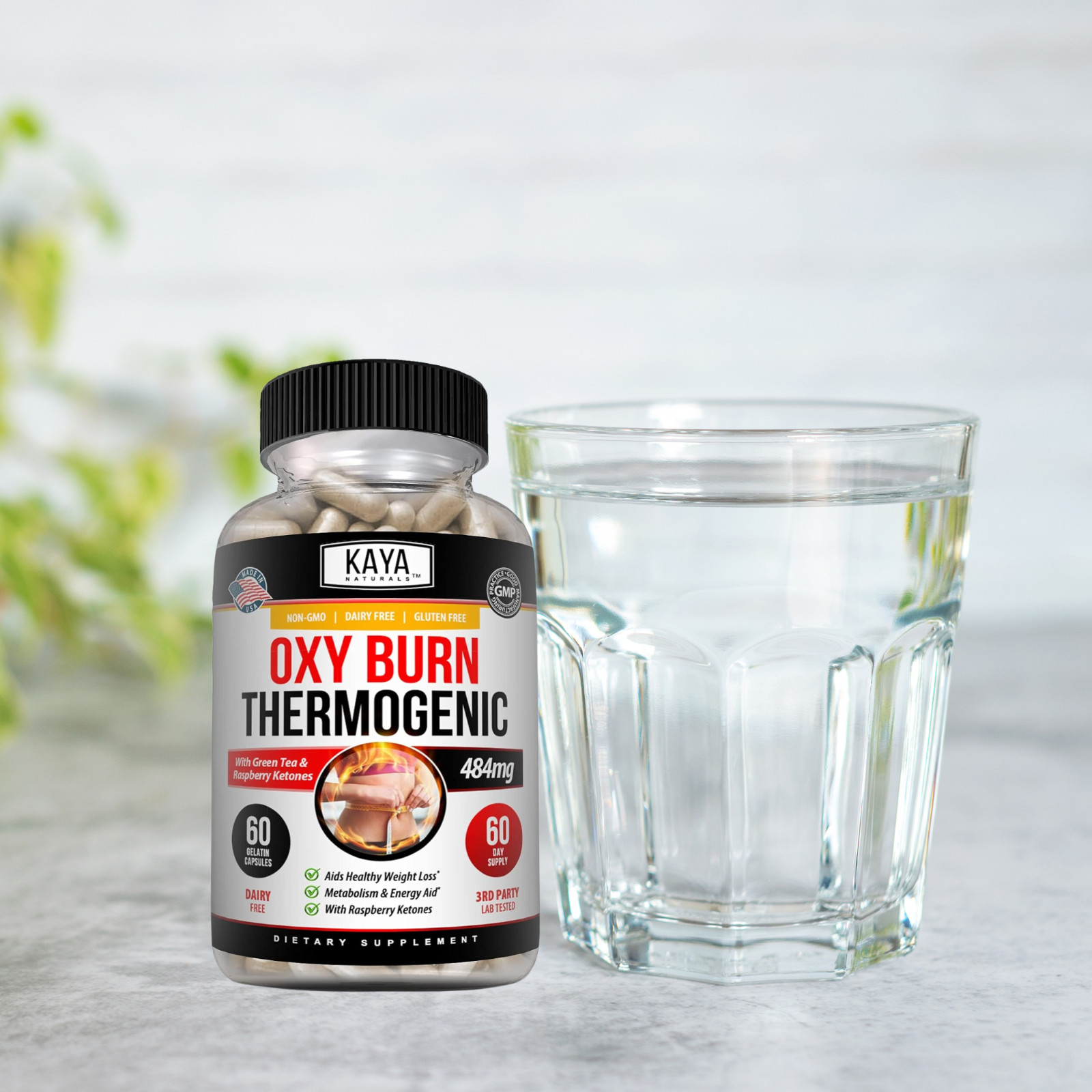 Premium OXY Burn Thermogenic 471mg Appetite Control Weight Loss Fat Burner