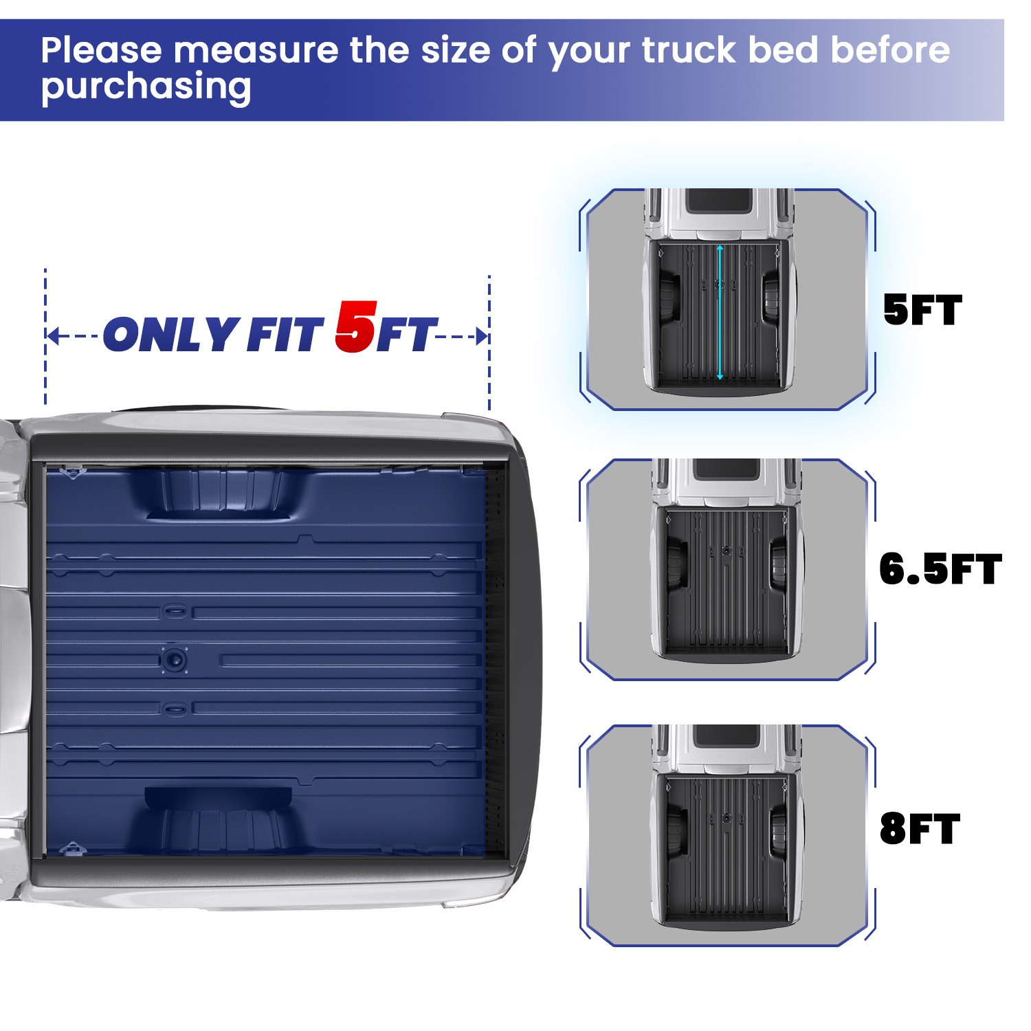 5FT foldable Roll-up Tonneau Cover Bed For 2005-2025 Nissan Frontier Truck Cover