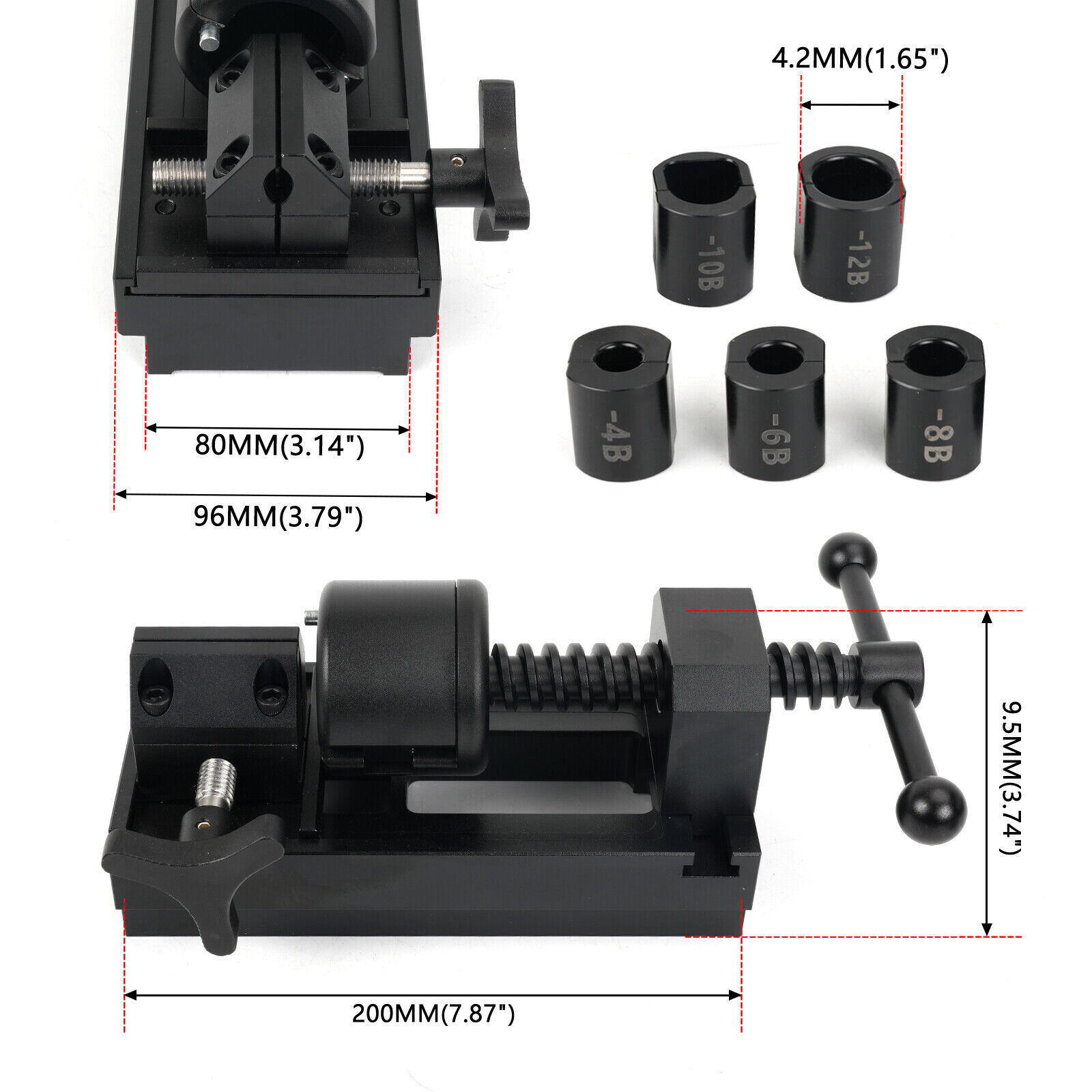 New AN4-AN12 Fuel Line Fittings Installation Tool Fuel Hose Repair Tool Kit