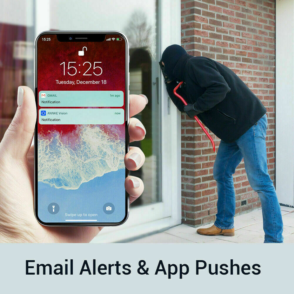 ANNKE HD 6MP POE NVR IP Network Video Recorder H.265+ for Smart Security System