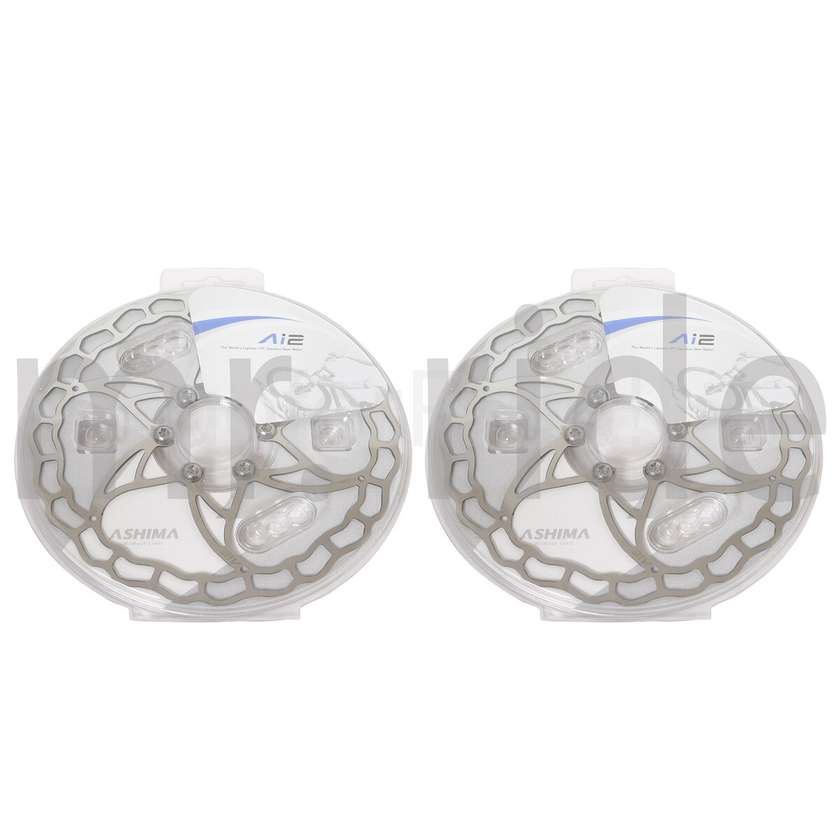2x Ashima Ai2 Stainless Steel Ultra Light 160mm Bicycle Disc Brake Rotor 73g