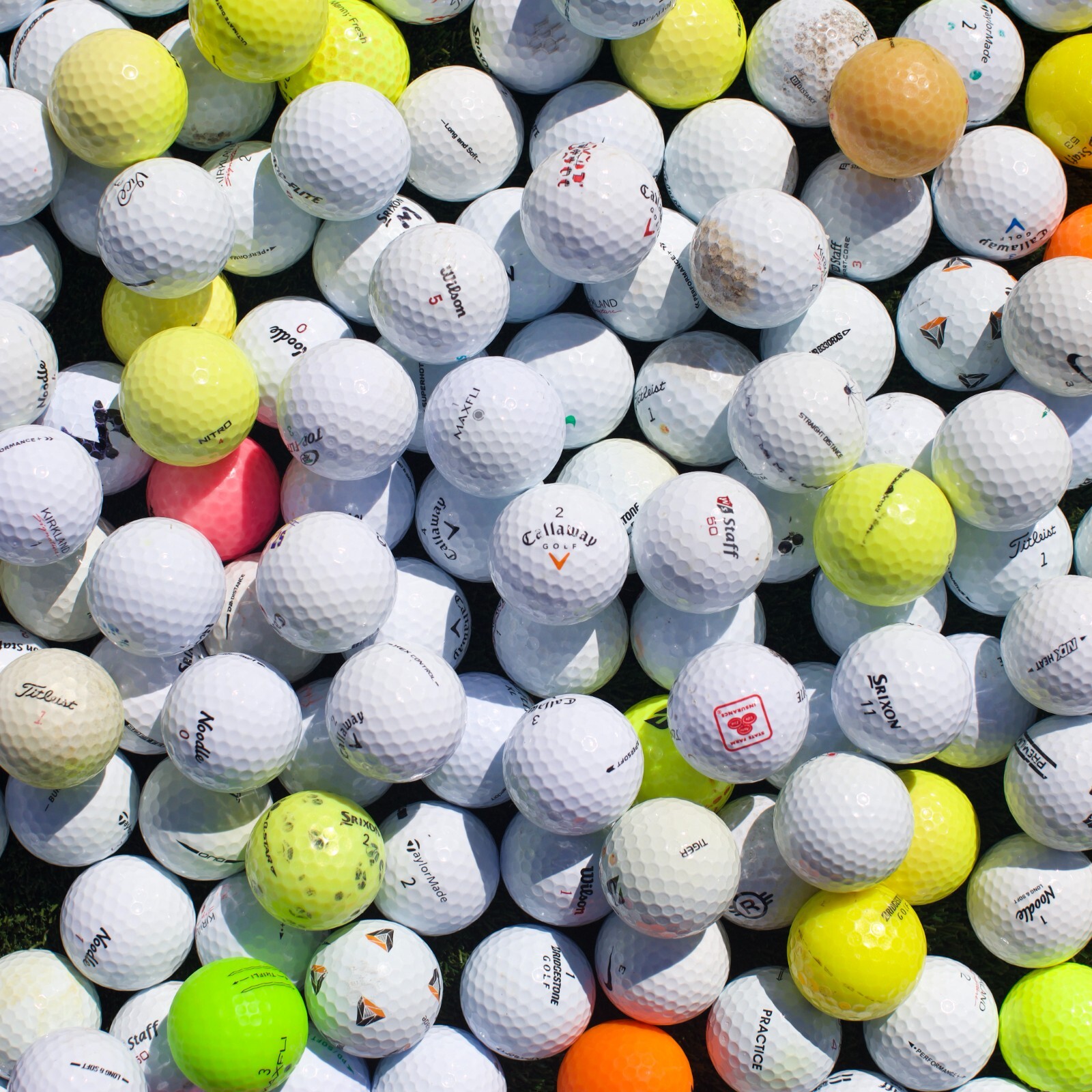 100 Hit-Away / Shag Golf Balls [ Assorted Brands ] - FREE SHIPPING