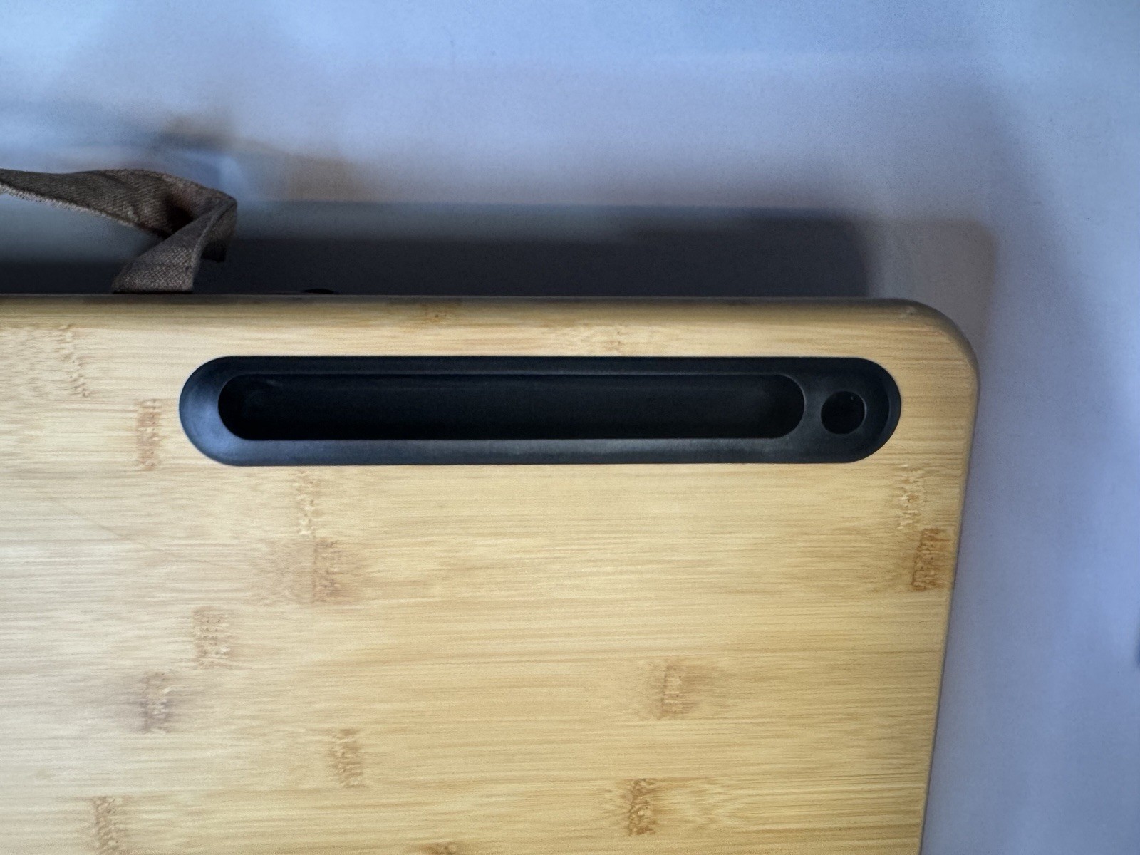 Wishacc Portable Bamboo Lap Desk Laptop Stand Working w/Handle Home Office Wood