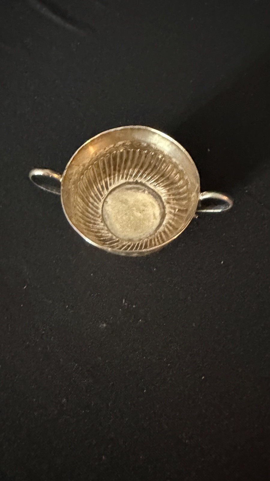 Early George I Britannia Sterling Silver Miniature Caudle Cup London 1718