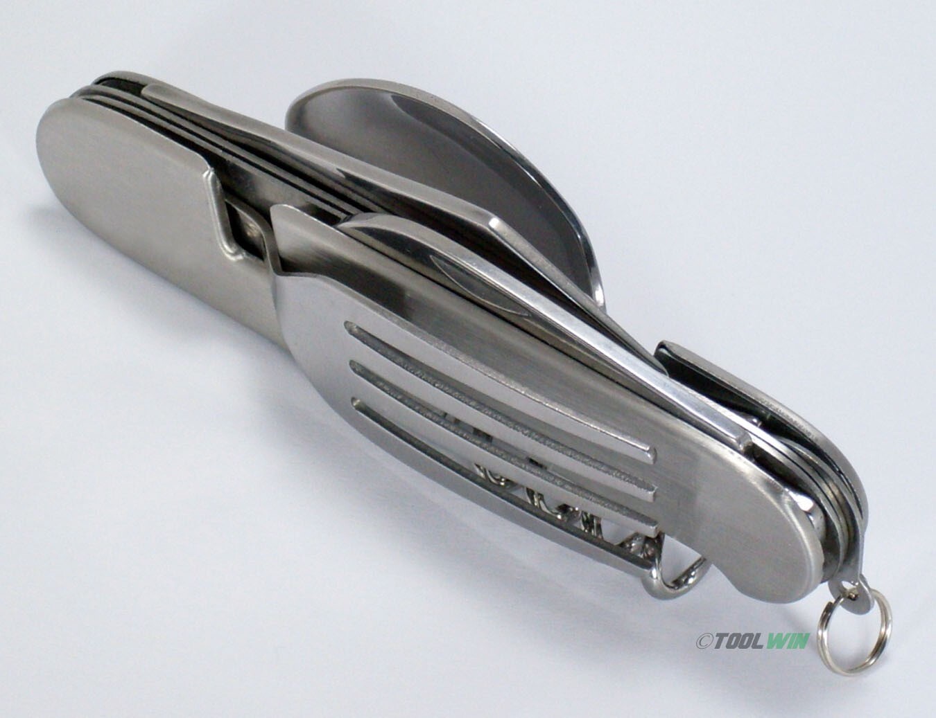 Camping Eating Utensil Set Folding Emergency Cutlery Knife Fork Spoon Kit