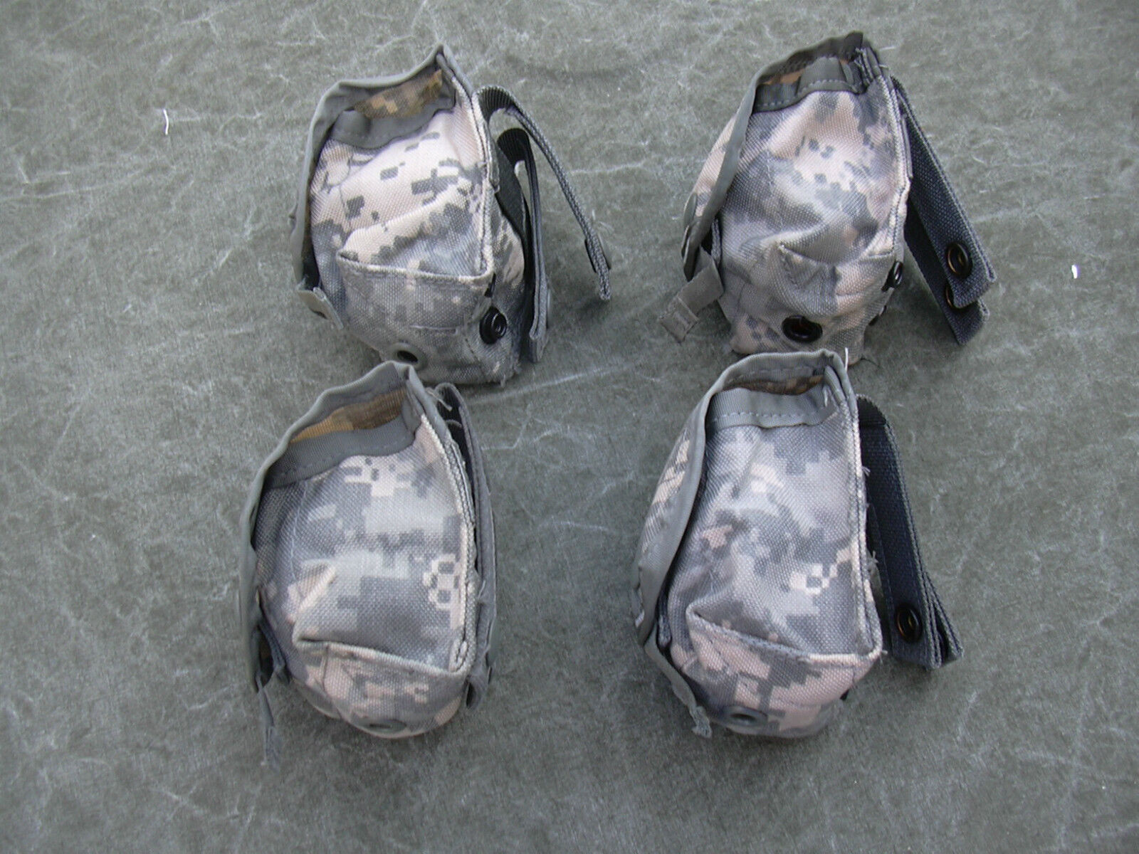 4 Military Hand Grenade Pouch, Army ACU Digital Camo MOLLE II Pouches VGC