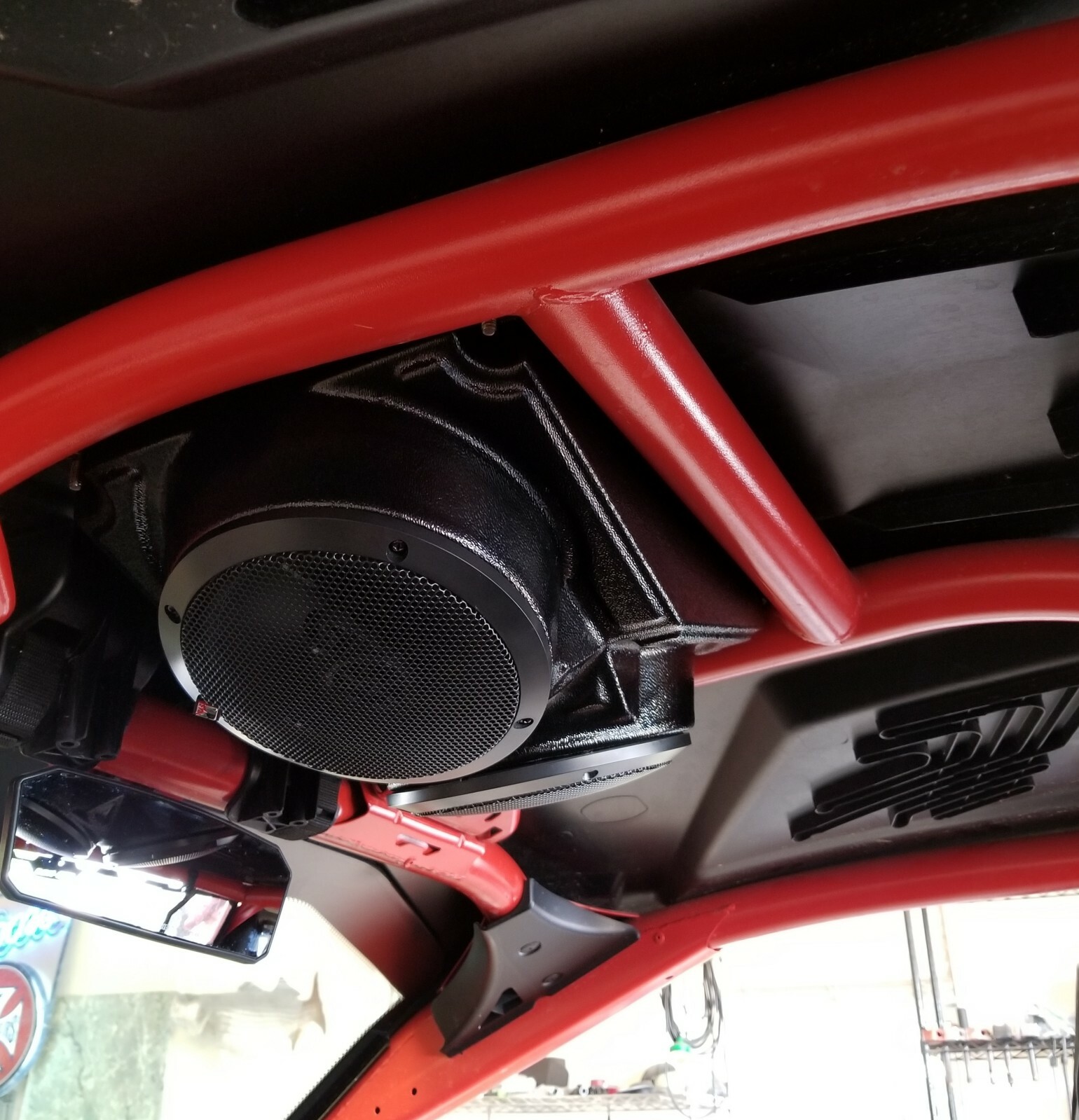 Can Am Maverick X3 x MR x RC DS turbo overhead stereo speaker mount console