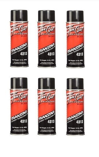 Transtar 4313 Black Tex Coat Chip Guard, Aerosol (6 Pack)