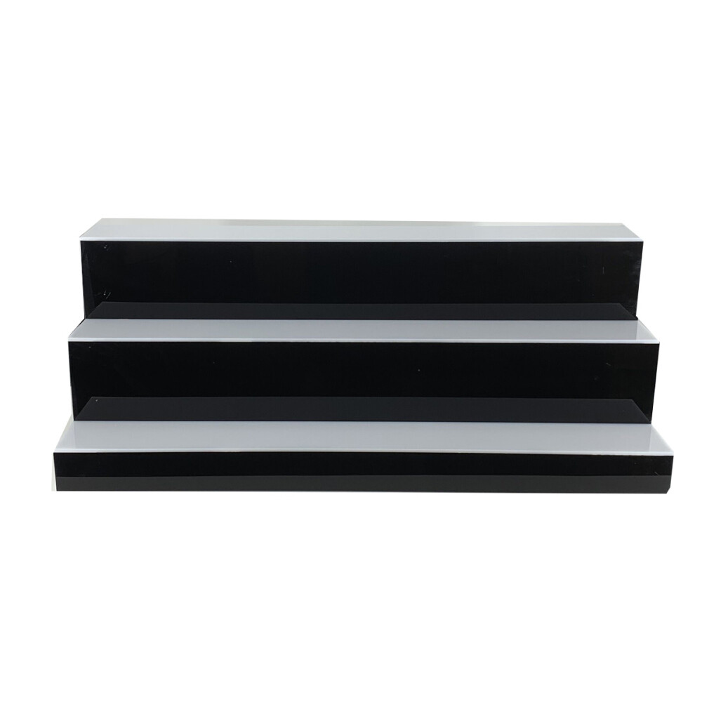 3-Tier LED Lighted Shelf Rack Illuminated Liquor Bottle Shelf Bar Display Stand