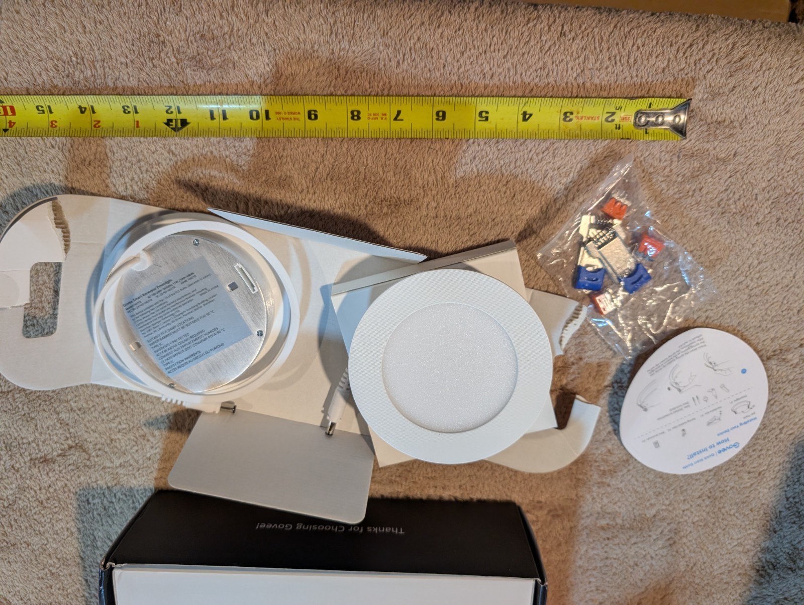 Govee Smart Recessed Lighting 4 Inch RGBWW Wi-Fi Bluetooth 4-Pack