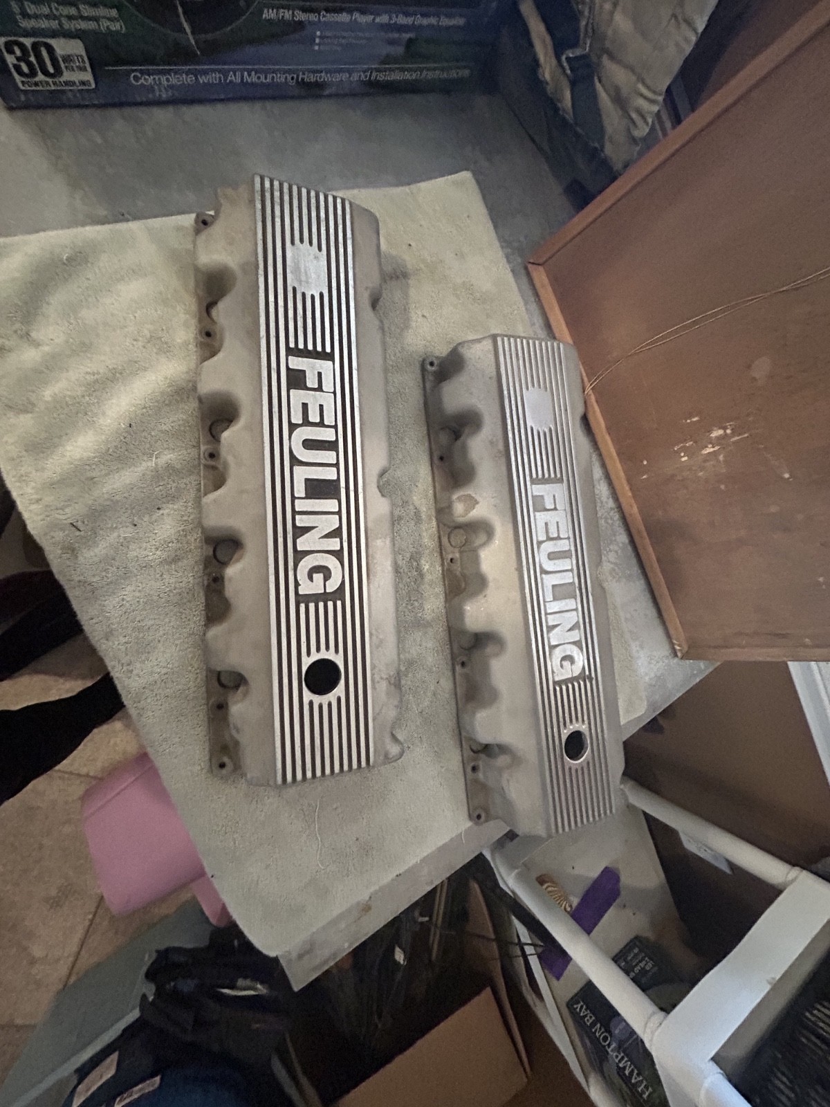 FEULING VALVE COVERS FOR CHEVY HEMI 4 valve wall hangers dragster hot rod