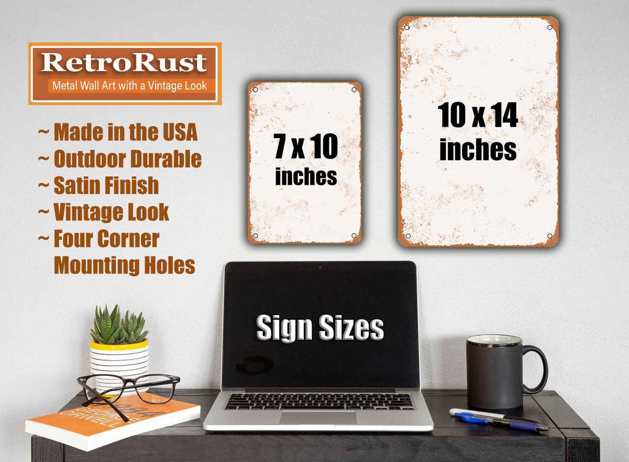 METAL SIGN - Serenity through viciousness.