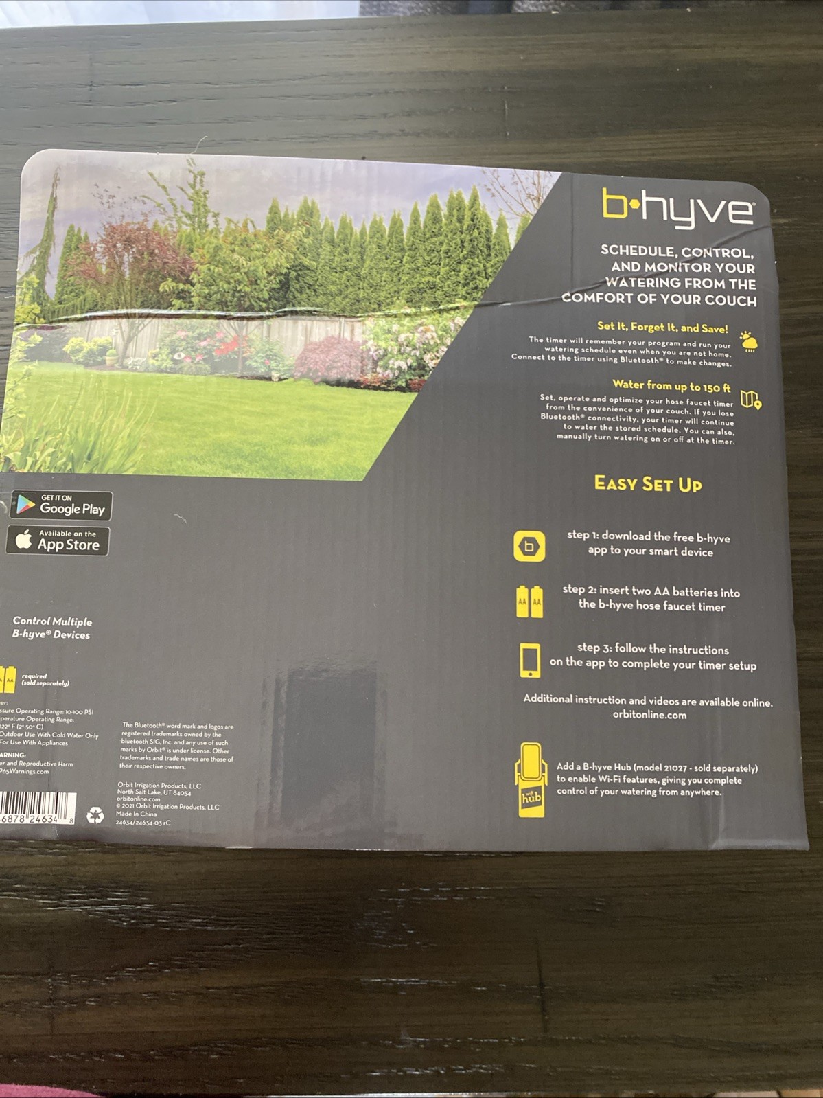 Orbit B-Hyve XD Bluetooth 4-Outlet Hose Faucet Timer, New