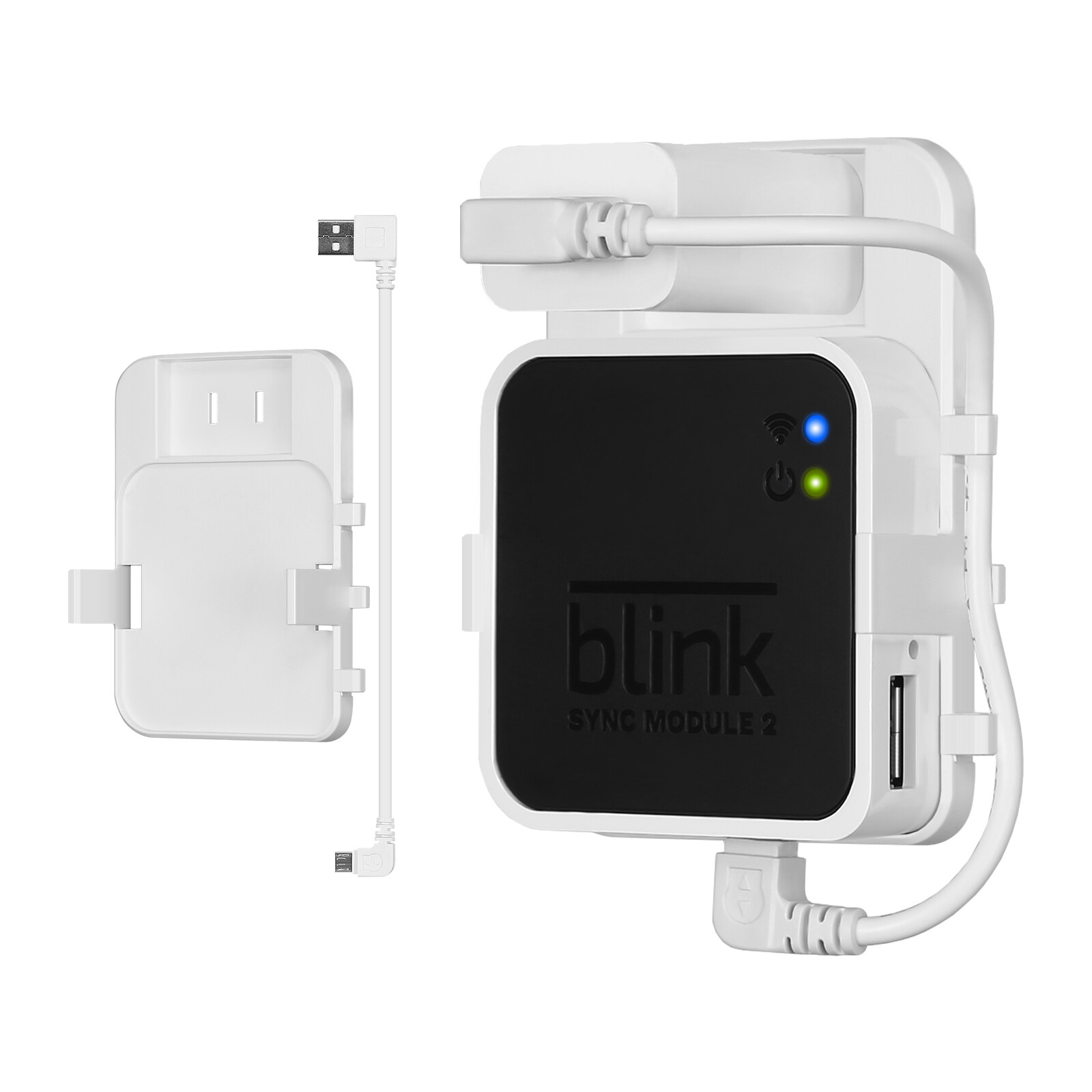Outlet Wall Mount Hanger Holder Stand for Blink Sync Module 2 White