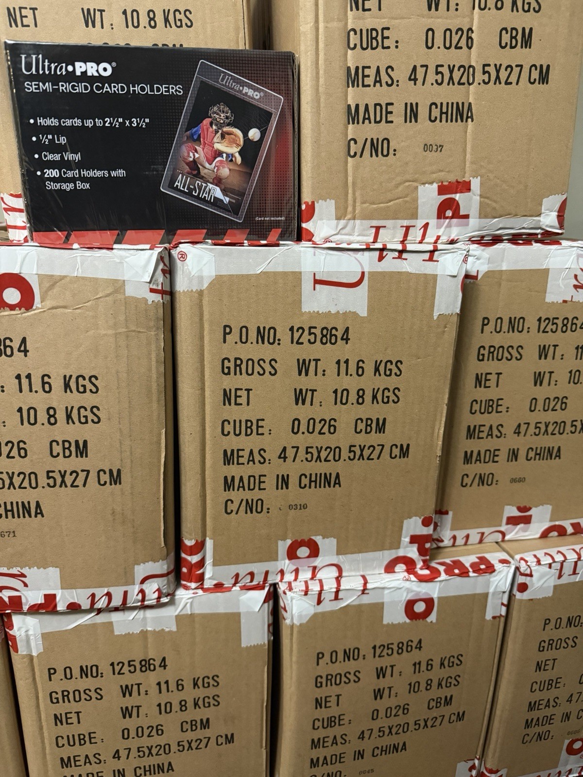 Ultra Pro Graded Card Submission Semi-Rigid Holders BOX of 200 - PSA - BGS