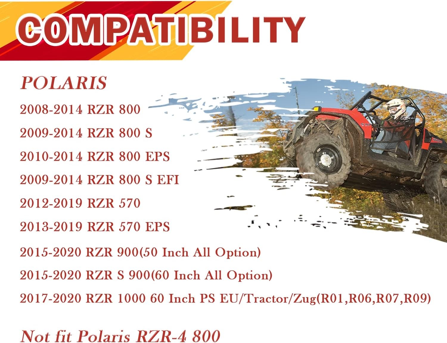 Front & Rear Parking Brake Pads For Polaris Razor RZR 570/800/900/1000 S 800 900