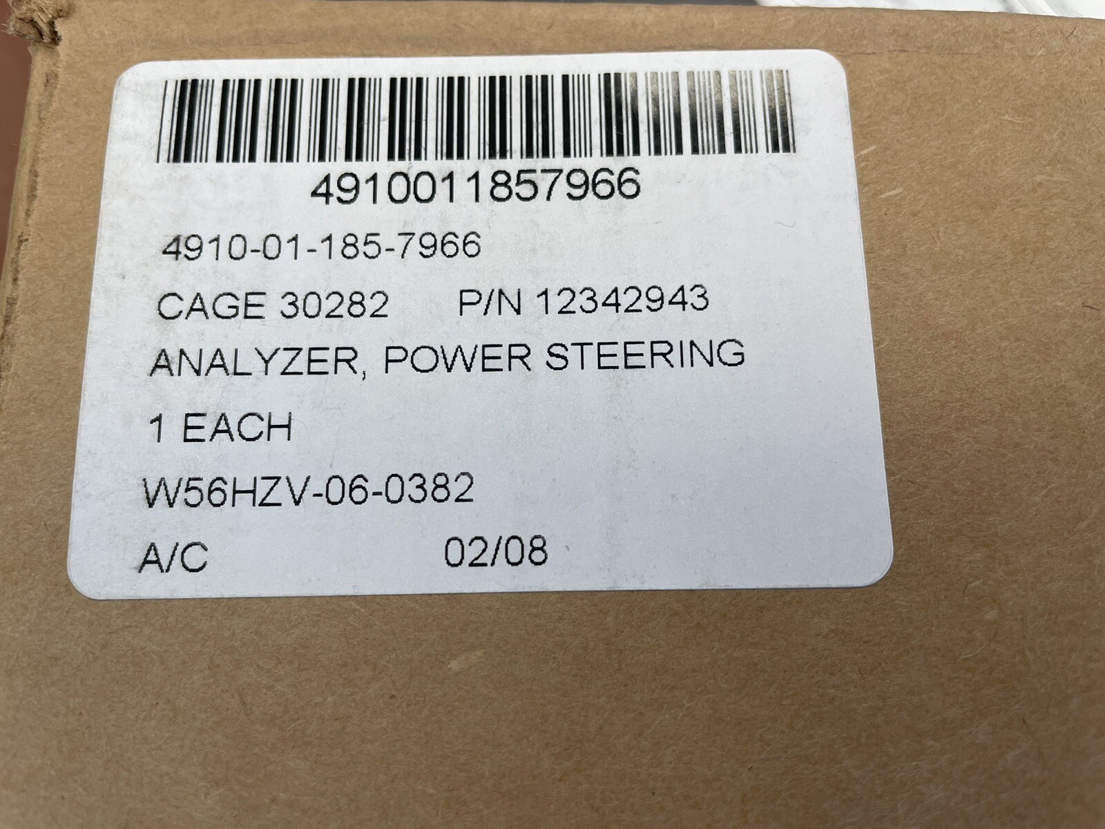 NEW Power Steering Analyzer for HMMWV HUMVEE 6.2 and 6.5 GM Made in USA