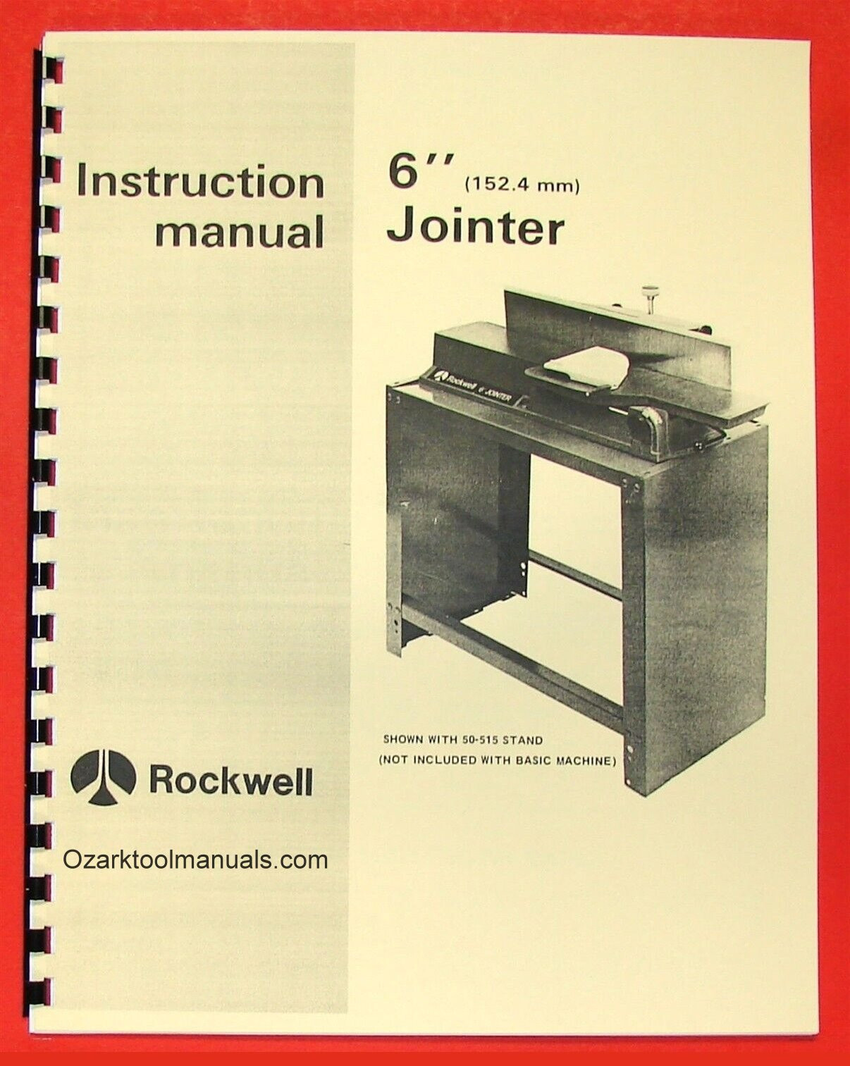 ROCKWELL/DELTA 6" Wood Jointer Planer 37-600 Owner Operator Parts Manual 0629