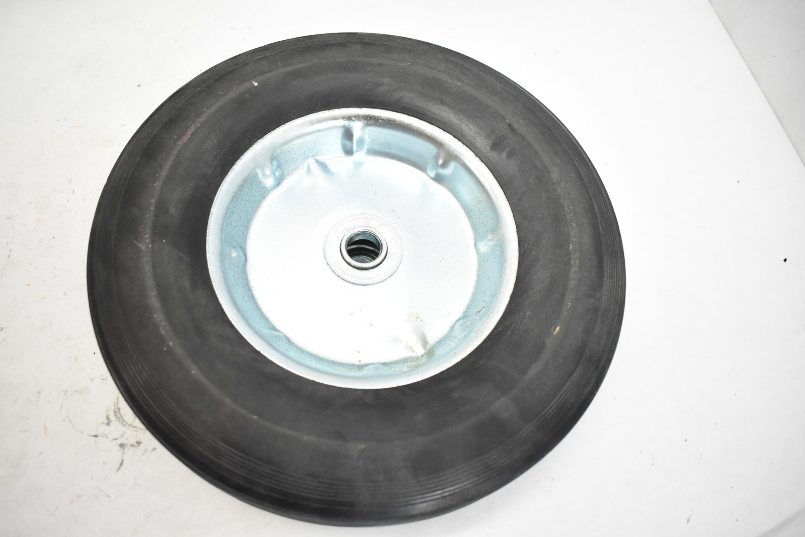 1- 10x2.5 Solid Rubber Wheel Tire 5/8 Bore Hard Snow Blower Dolly Cart