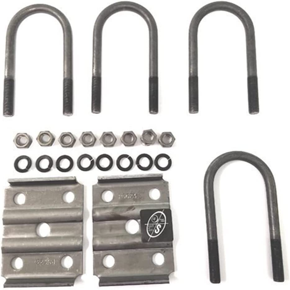 HD Greaseable 3500 lb Tandem Trailer Suspension Kit Leaf Springs, Hanger, Ubolt