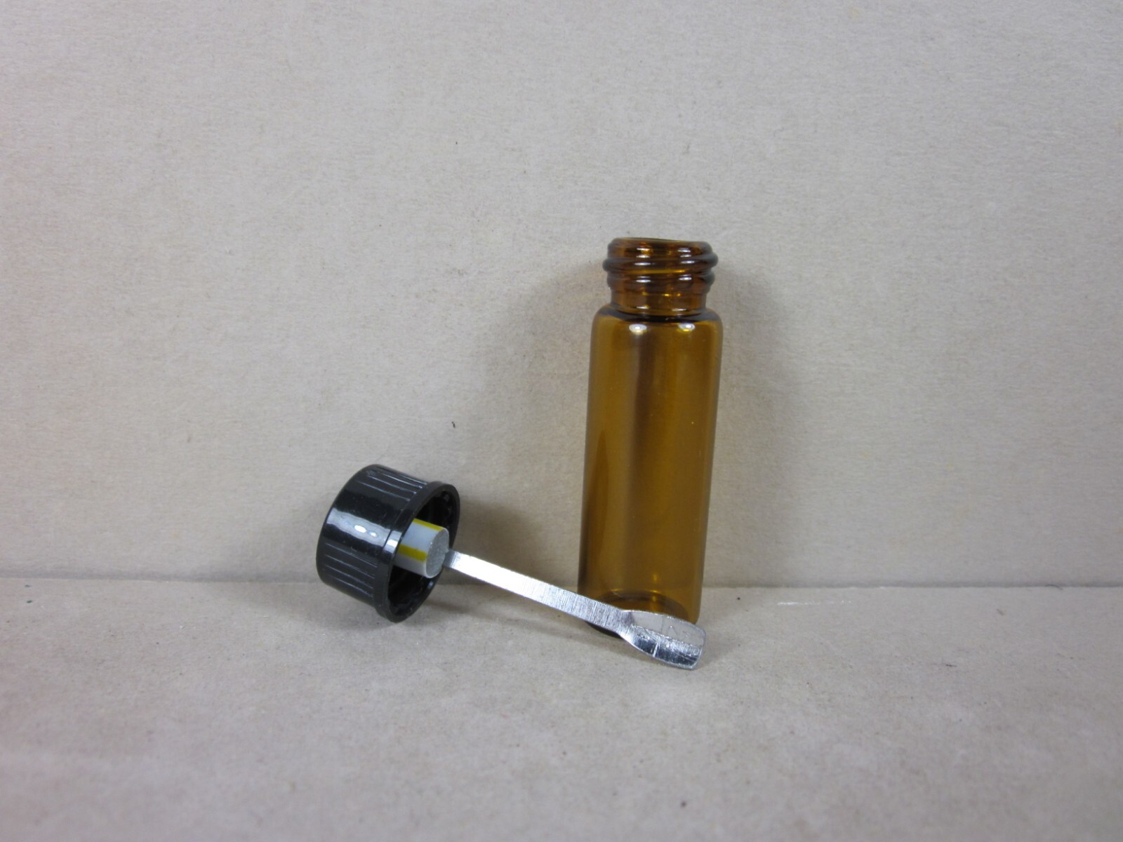 Two Pocket Vials for Sweetener/Spice One Cap with Shovel Spoon & a Blue Funnel