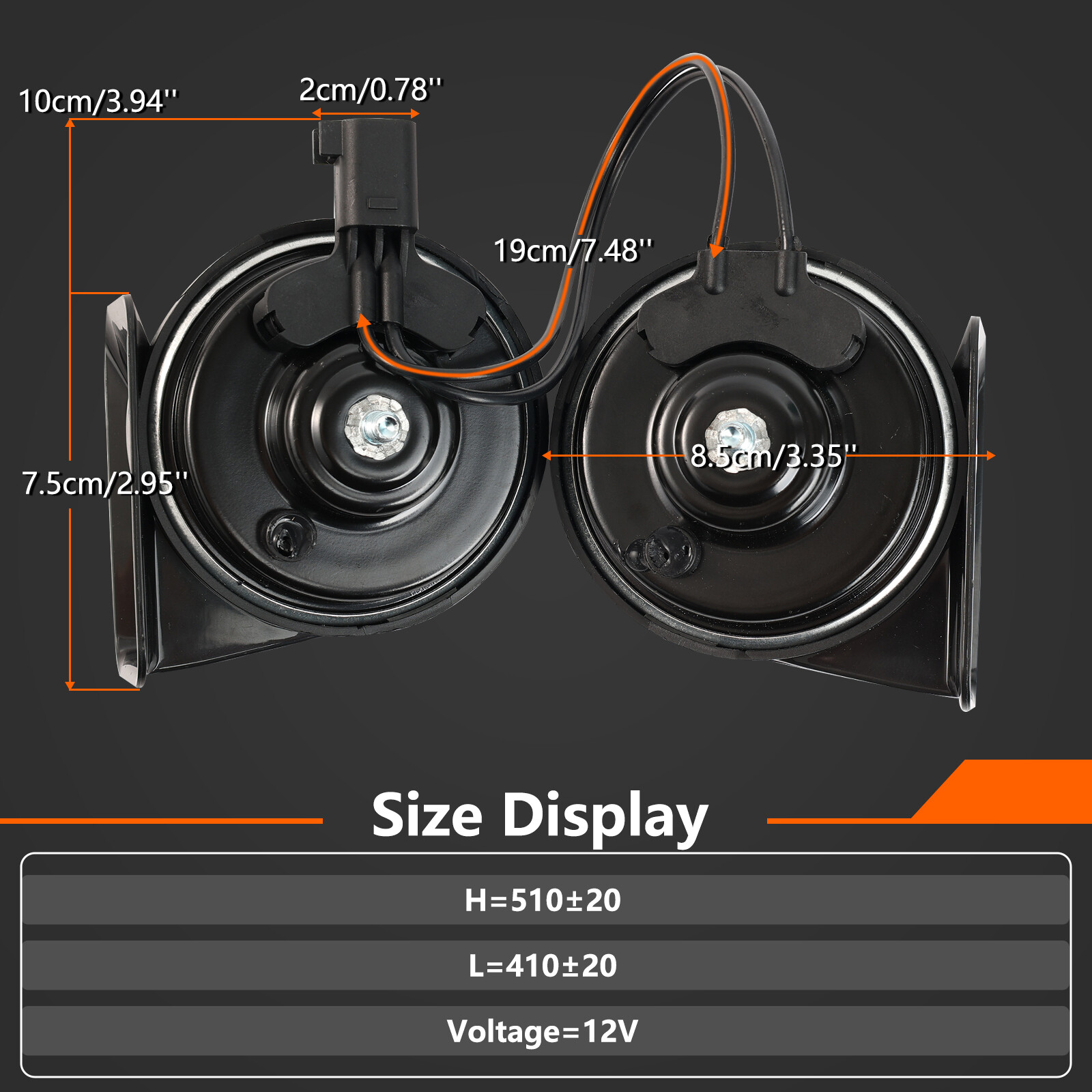 High & Low Pitch Horn Assembly For 2015-2022 Ford F150 2018 - 2022 Expedition🏅