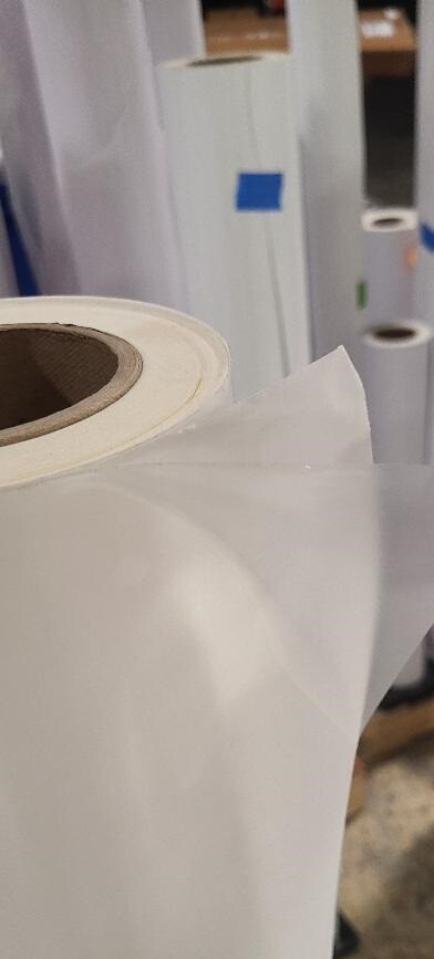 3.0 mil Matte Clear Vinyl Cold Pressure-Sensitive Laminate Self-Adhesive UV 4-YR