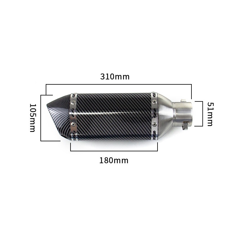 Slip For Benelli TNT125 TNT135 2017-2025 Exhaust Front Mid Pipe Muffler System
