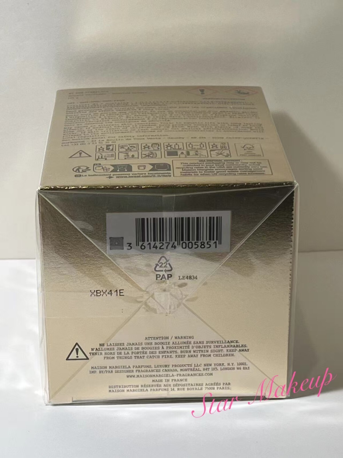 Replica By The Fireplace Scented Candle Maison Margiela 5.82Oz 165g GOLD EDITION